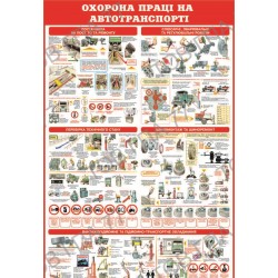 Плакат Охорона праці на автотранспорті