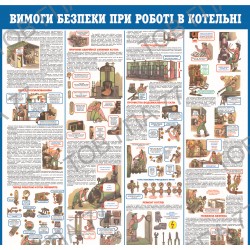 Плакат Вимоги безпеки при роботі в котельні (2)