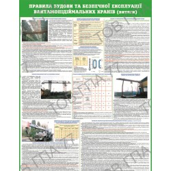 Плакат Правила будови та безпечної експлуатації вантажопідіймальних кранів (витяги)