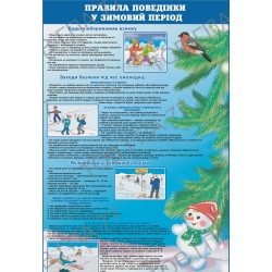 Плакат Правила поведінки у зимовий період